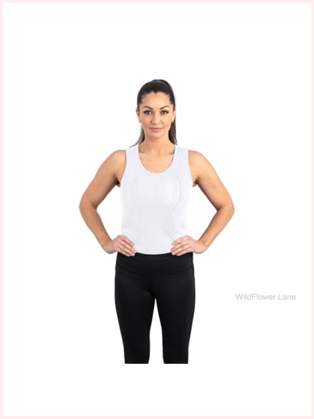 Concealed Carry Tank Top for Women Compression Moisture Wicking Shirt